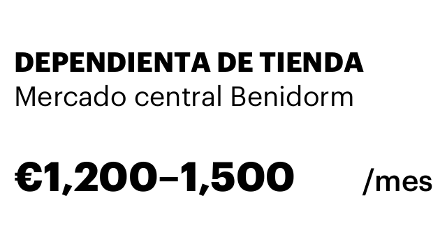 DEPENDIENTA DE TIENDA