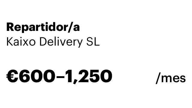 Repartidor/a