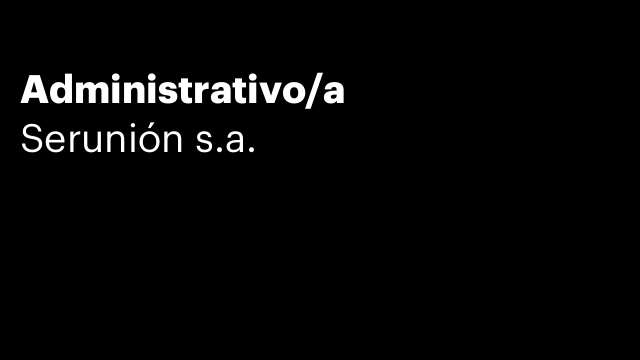 Administrativo/a