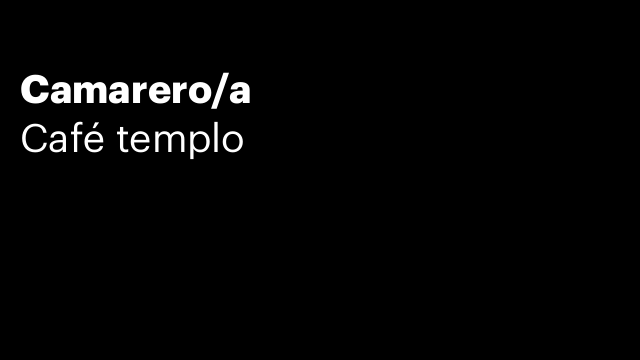 Camarero/a