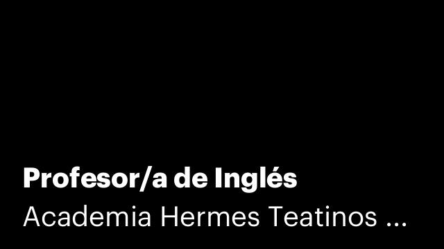 Profesor/a de Inglés