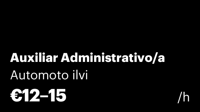 Auxiliar Administrativo/a