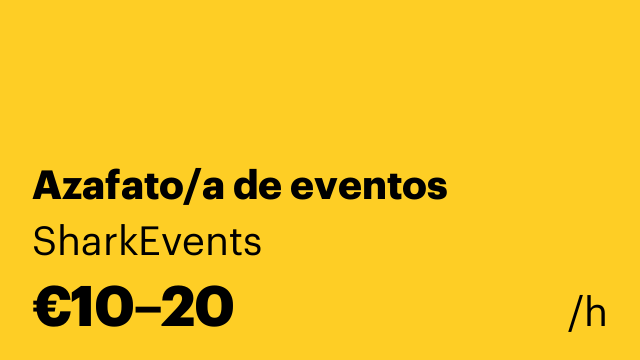 Azafato/a de eventos