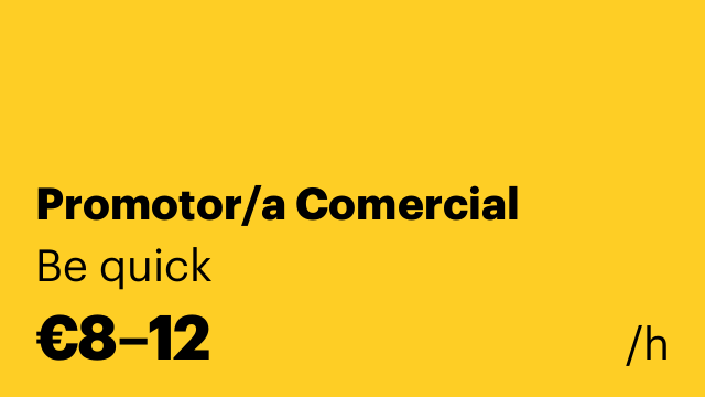 Promotor/a Comercial