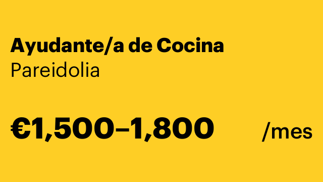 Ayudante/a de Cocina