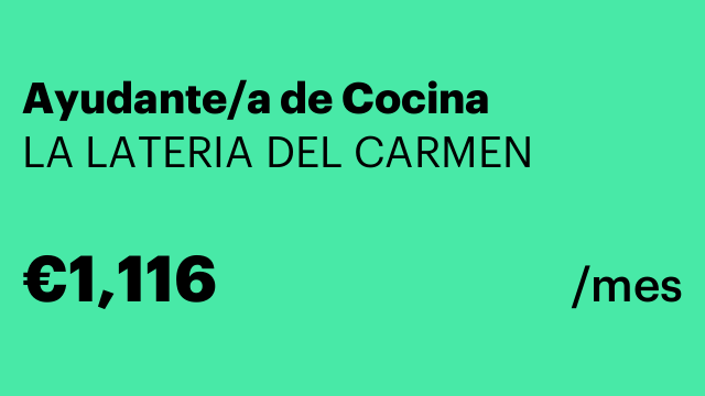 Ayudante/a de Cocina