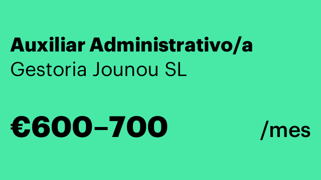 Auxiliar Administrativo/a