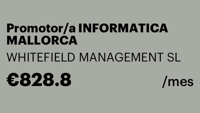 Promotor/a INFORMATICA MALLORCA