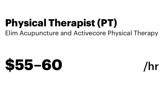 Physical Therapist (PT)