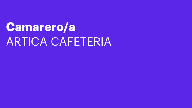 Camarero/a