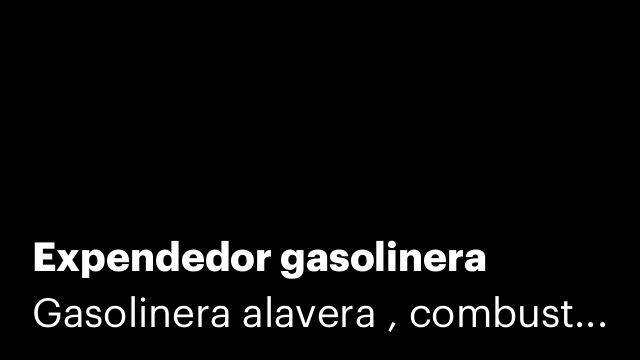 Expendedor gasolinera