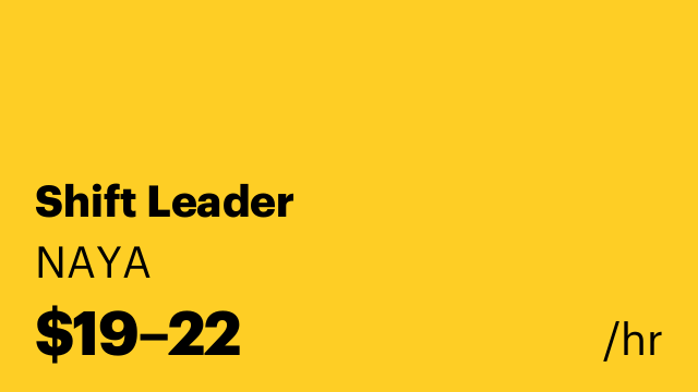 Shift Leader