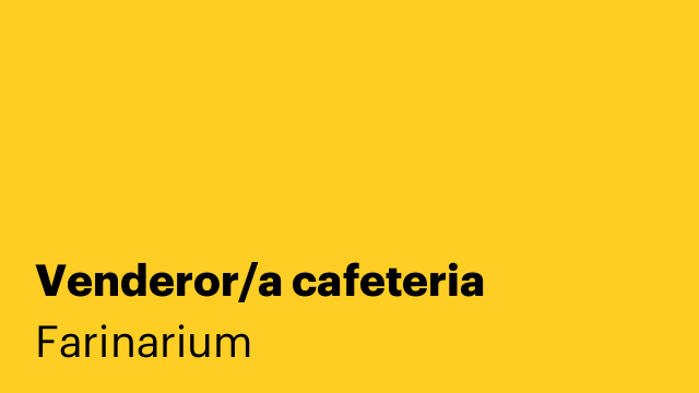 Venderor/a cafeteria