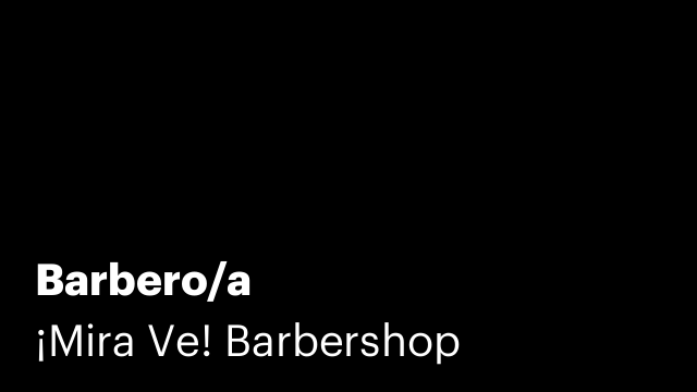 Barbero/a