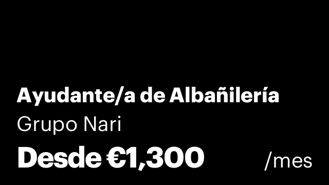 Ayudante/a de Albañilería