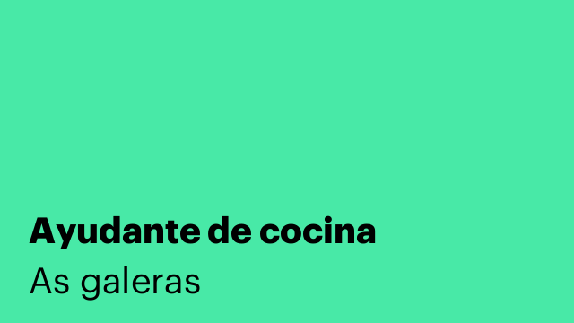 Ayudante de cocina