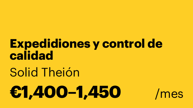 Expedidiones y control de calidad