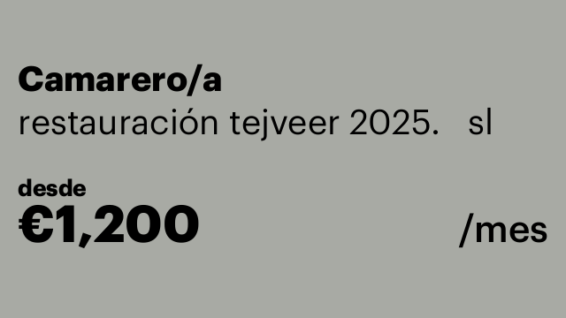 Camarero/a