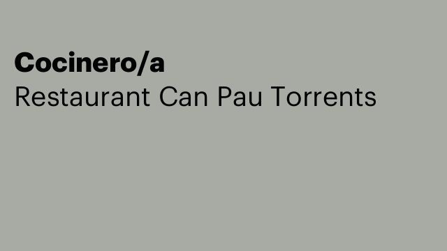 Cocinero/a