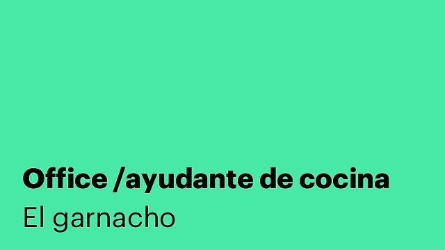 Office /ayudante de cocina
