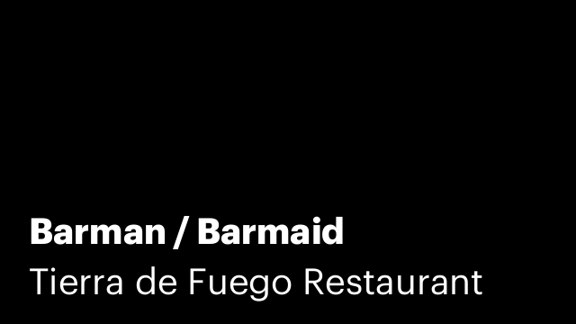 Barman / Barmaid