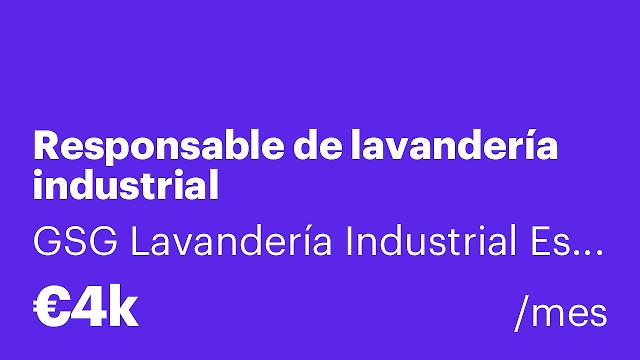 Responsable de lavandería industrial