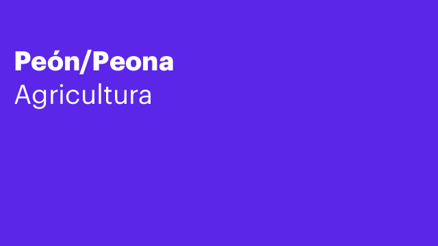Peón/Peona