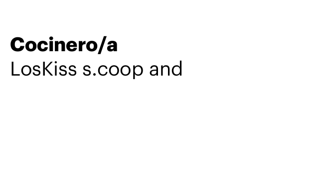 Cocinero/a