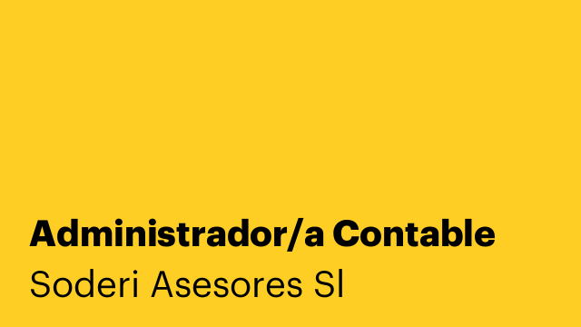 Administrador/a Contable
