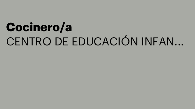 Cocinero/a