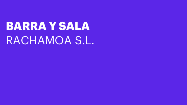 BARRA Y SALA