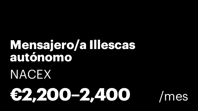 Mensajero/a Illescas autónomo