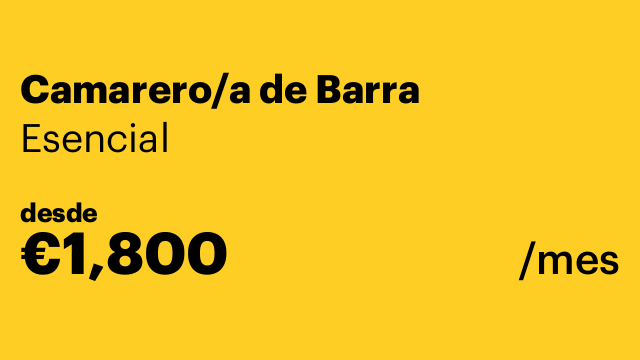 Camarero/a de Barra