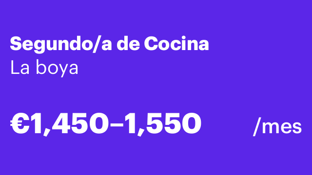 Segundo/a de Cocina