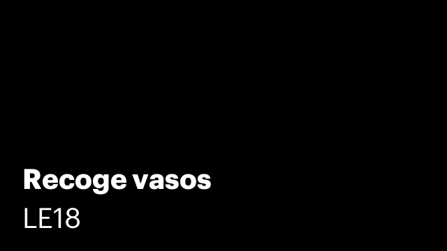 Recoge vasos