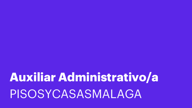 Auxiliar Administrativo/a