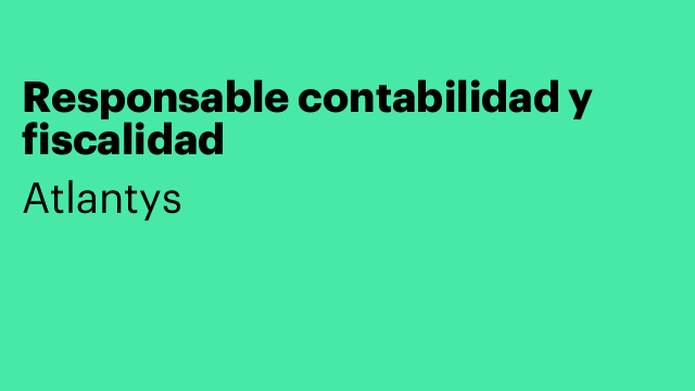 Responsable contabilidad y fiscalidad