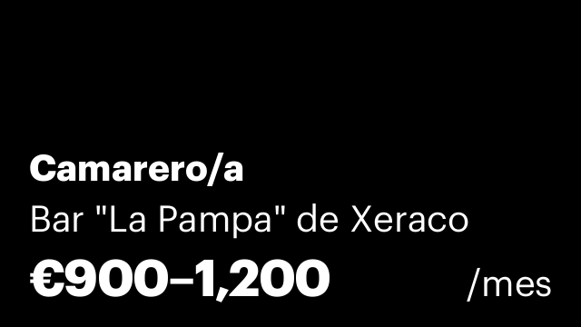 Camarero/a