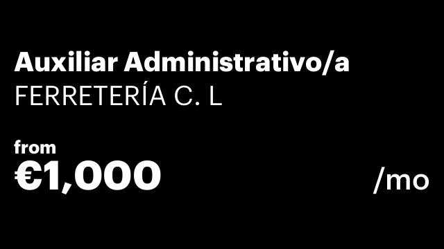 Auxiliar Administrativo/a