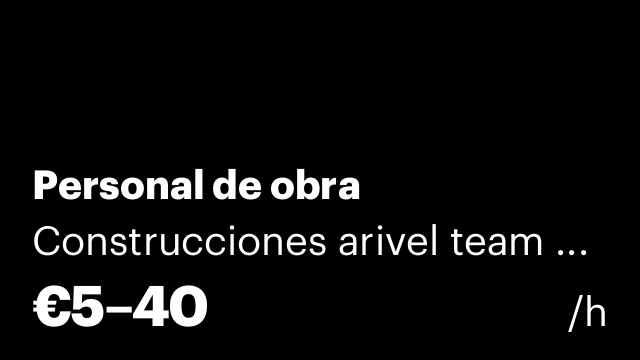 Personal de obra
