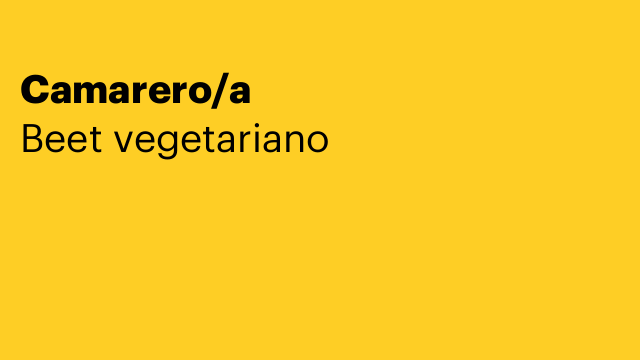 Camarero/a