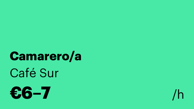 Camarero/a