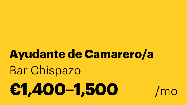 Ayudante de Camarero/a