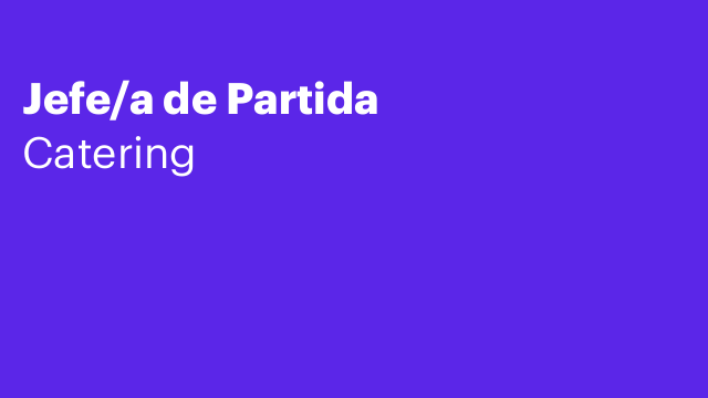 Jefe/a de Partida