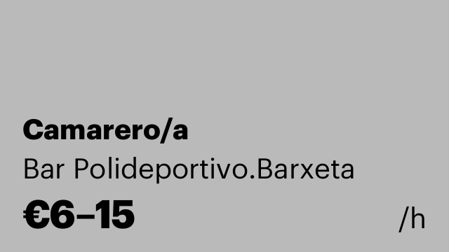 Camarero/a
