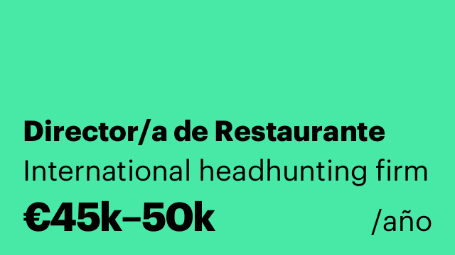 Director/a de Restaurante
