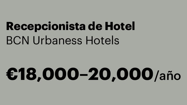 Recepcionista de Hotel
