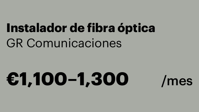 Instalador de fibra óptica