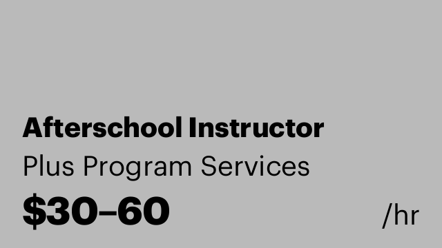 Afterschool Instructor