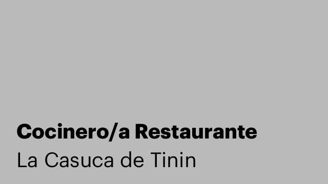 Cocinero/a Restaurante